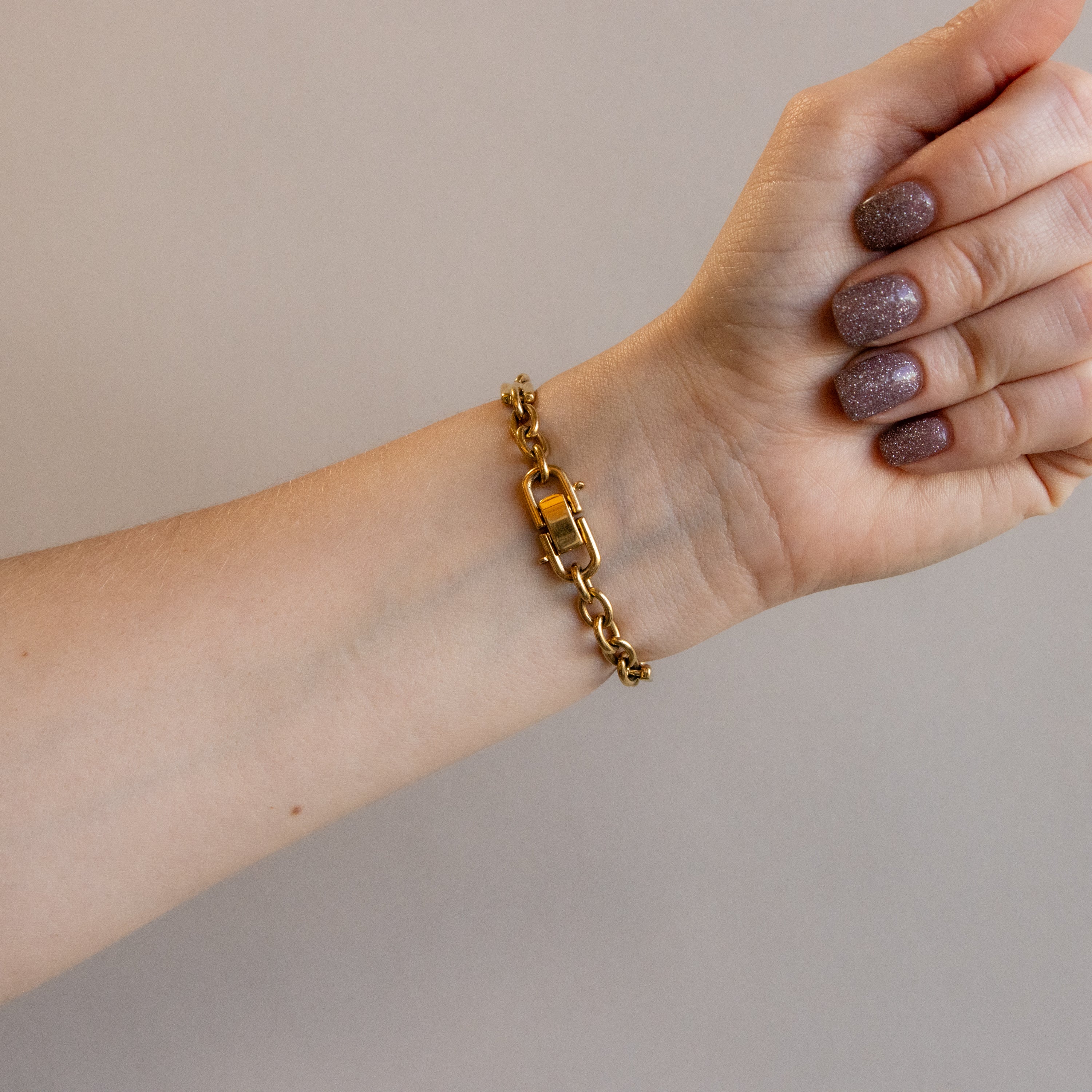 Vintage Seiko Ruby Link Gold Watch