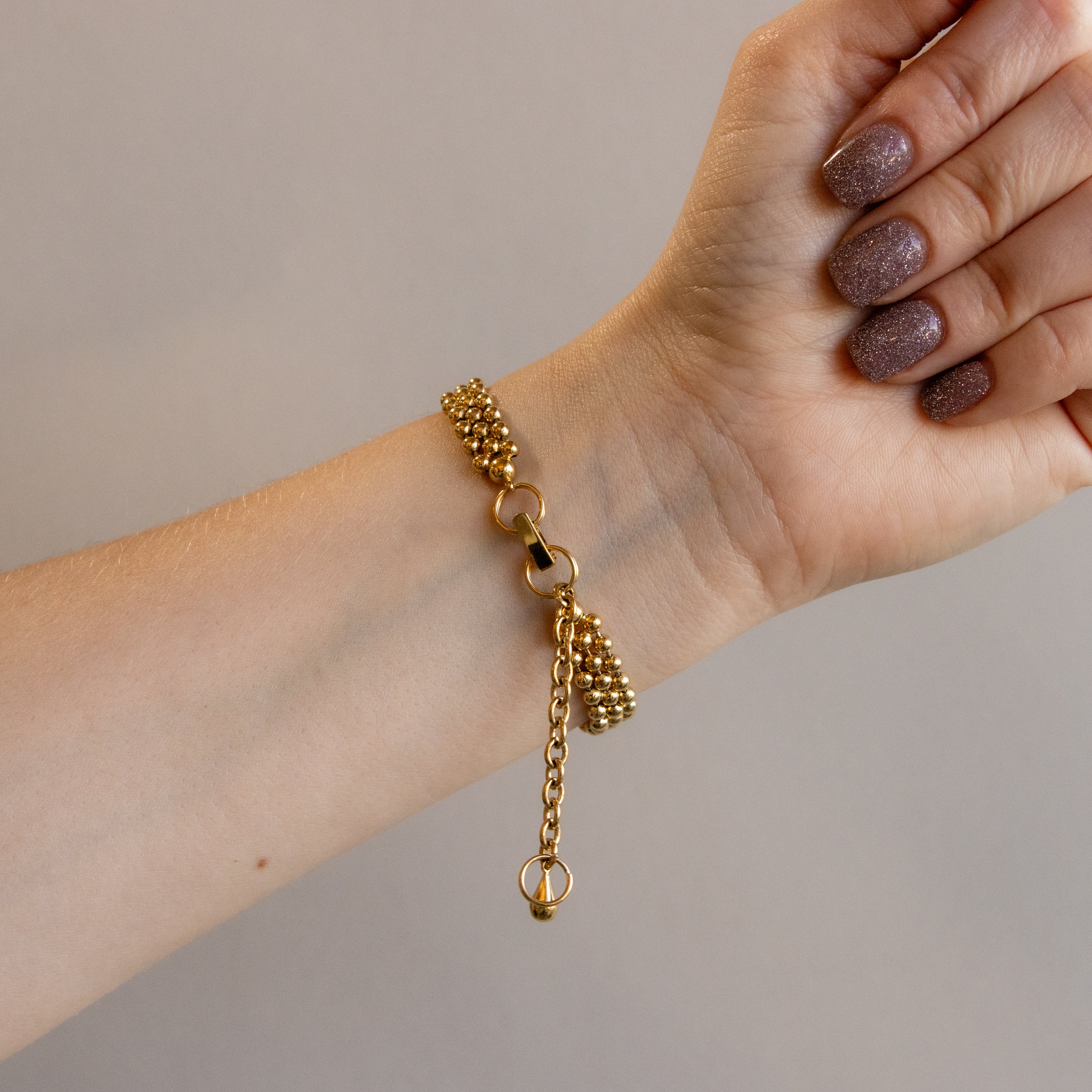 Vintage Gianni Accardi Beaded Gold Watch