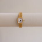 Vintage Turgil Swiss Square Mesh Gold Watch