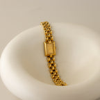 Vintage Charles Jourdan Rectangular Gold Watch