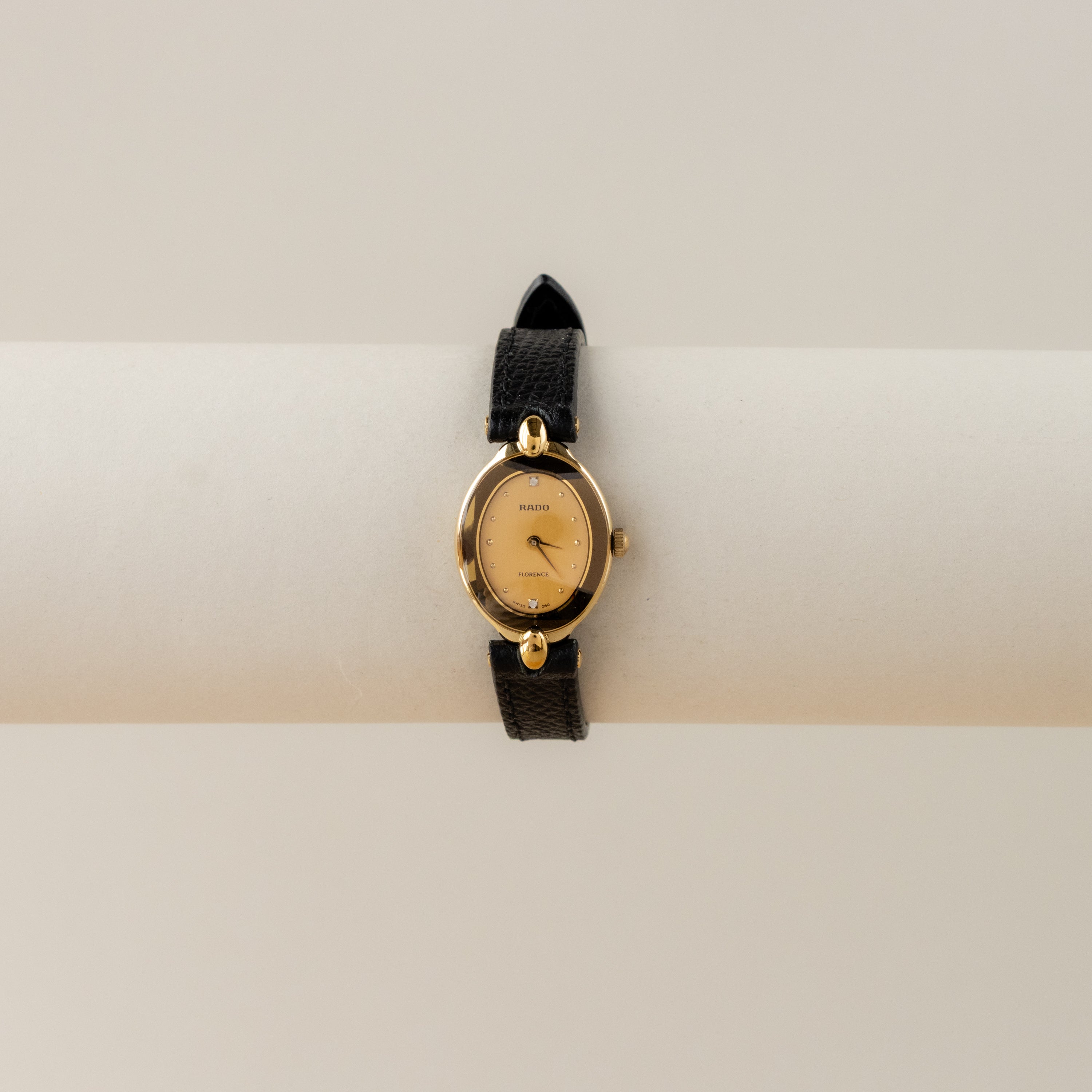 Vintage Rado Swiss Midnight Oval Gold Watch
