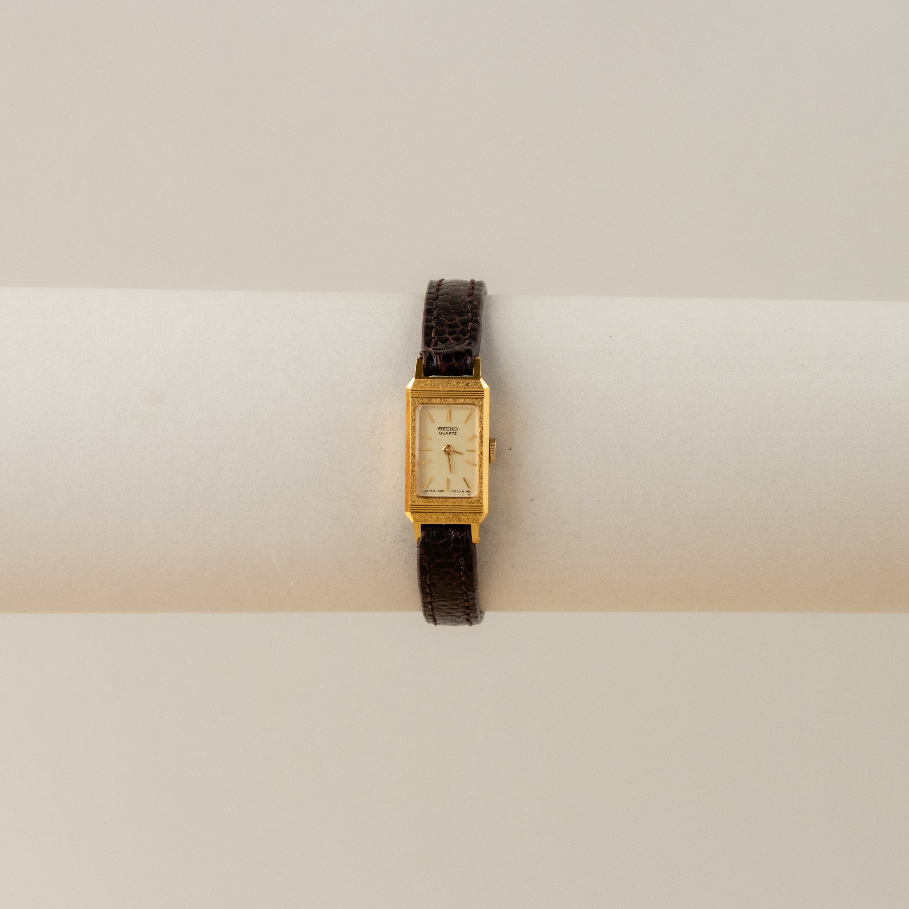 Rare Vintage Seiko Rectangle Gold Watch