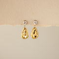 Retro Teardrop Hoops