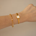 Vintage Giacomo Valentini Square Gold Watch