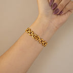 Vintage Lancel Swiss Midnight Round Gold Watch