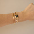 Vintage Citizen Midnight Slim Chainlink Gold Watch