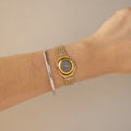 Vintage Alessandra Olla Midnight Floating Two Tone Watch