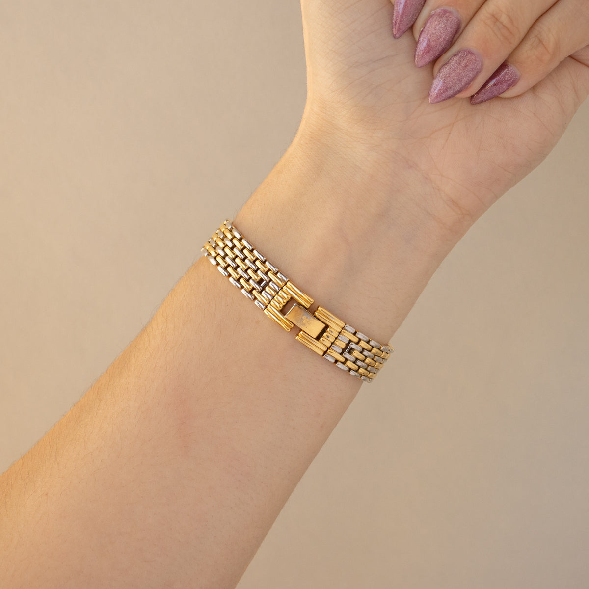 Vintage Alessandra Olla Midnight Floating Two Tone Watch