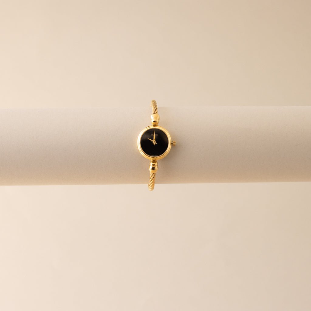 Vintage Gucci Swiss Midnight Rope Gold Watch