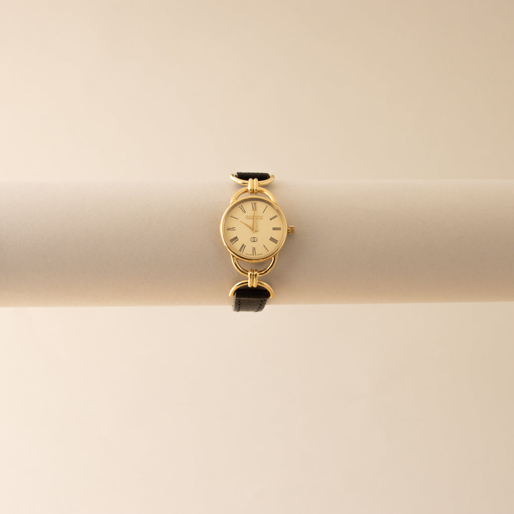 Vintage Gucci Swiss Stirrup Lug Gold Watch