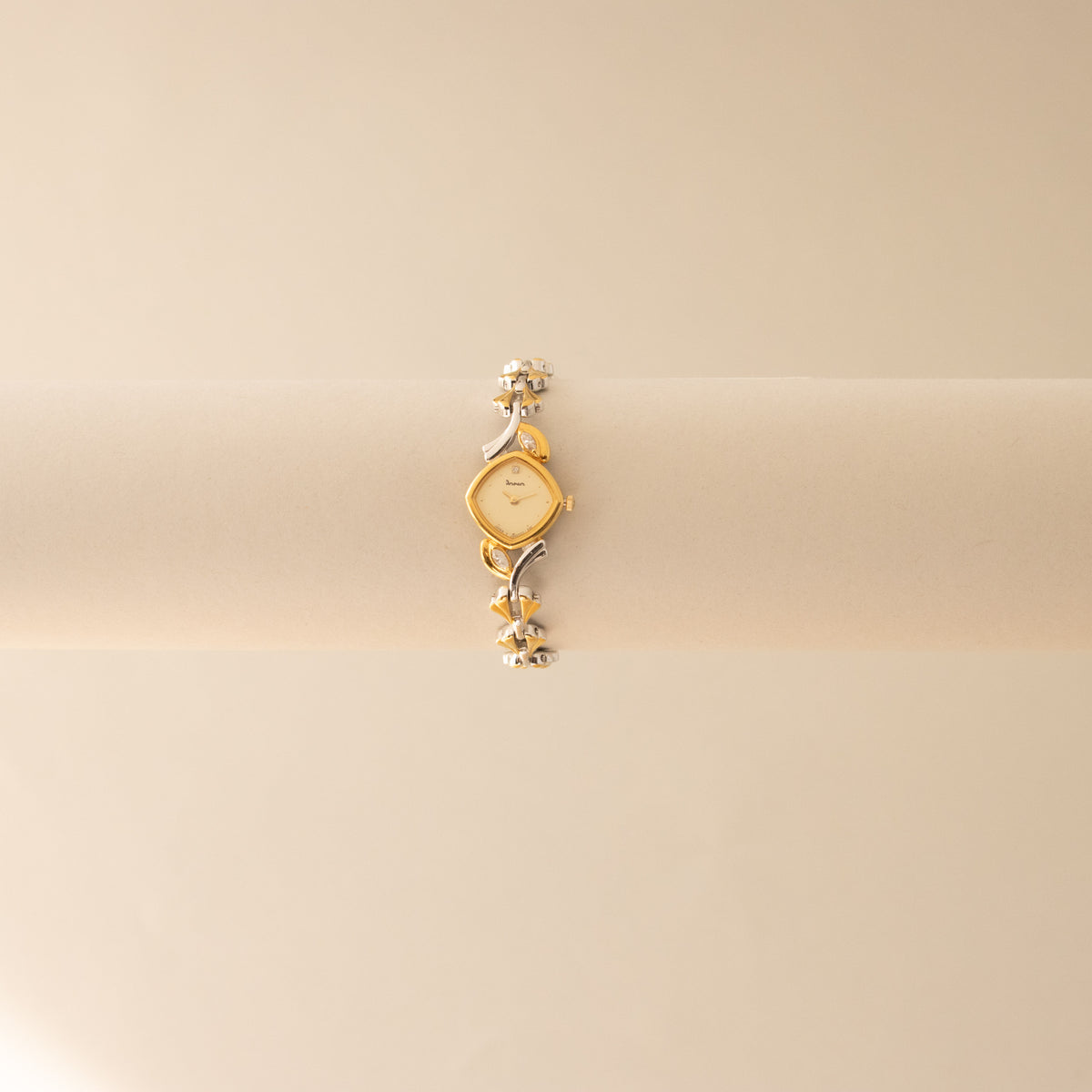 Vintage Dana Diamond Shell Two Tone Watch