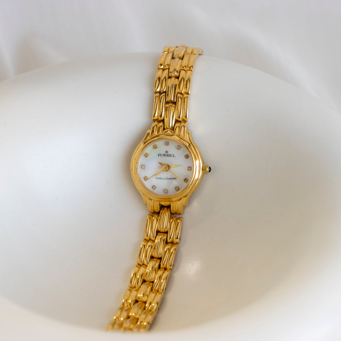 Vintage Forbel Gold Watch