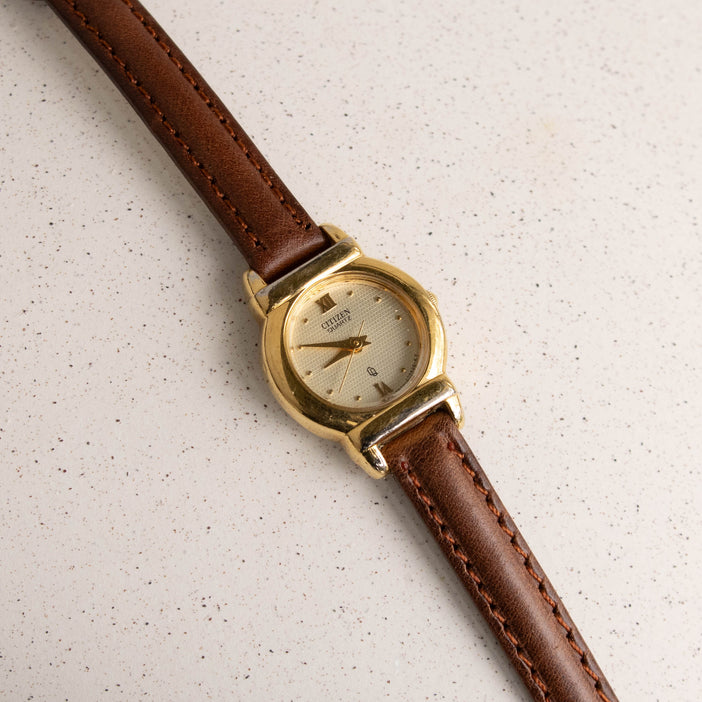 Vintage Citizen Leather Strap Watch