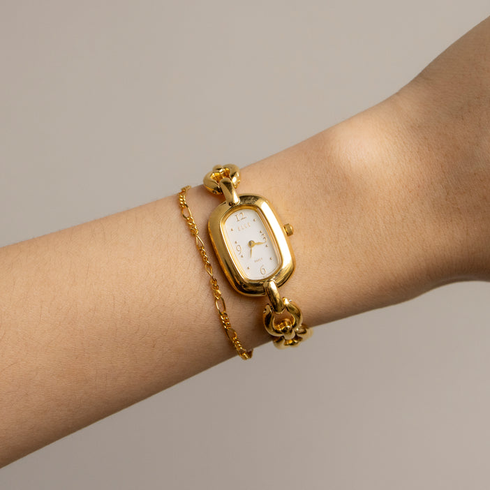 Vintage Elle Link Gold Watch