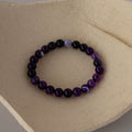 Purple Tiger's Eye Bead Bracelet