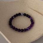 Purple Tiger's Eye Bead Bracelet