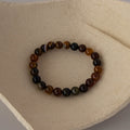 Brown Agate Bead Bracelet