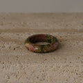 Unakite Halo Ring