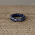 Sodalite Halo Ring