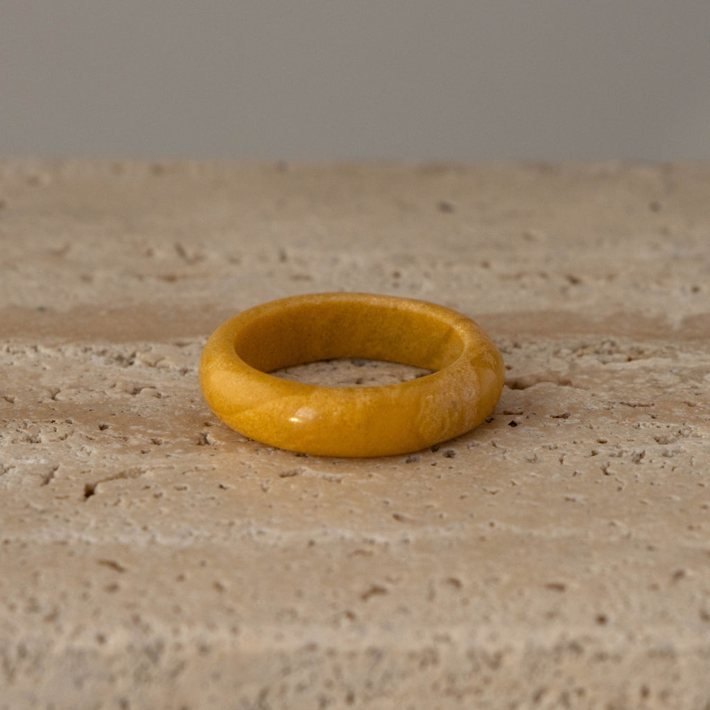 Amber Jade Ring