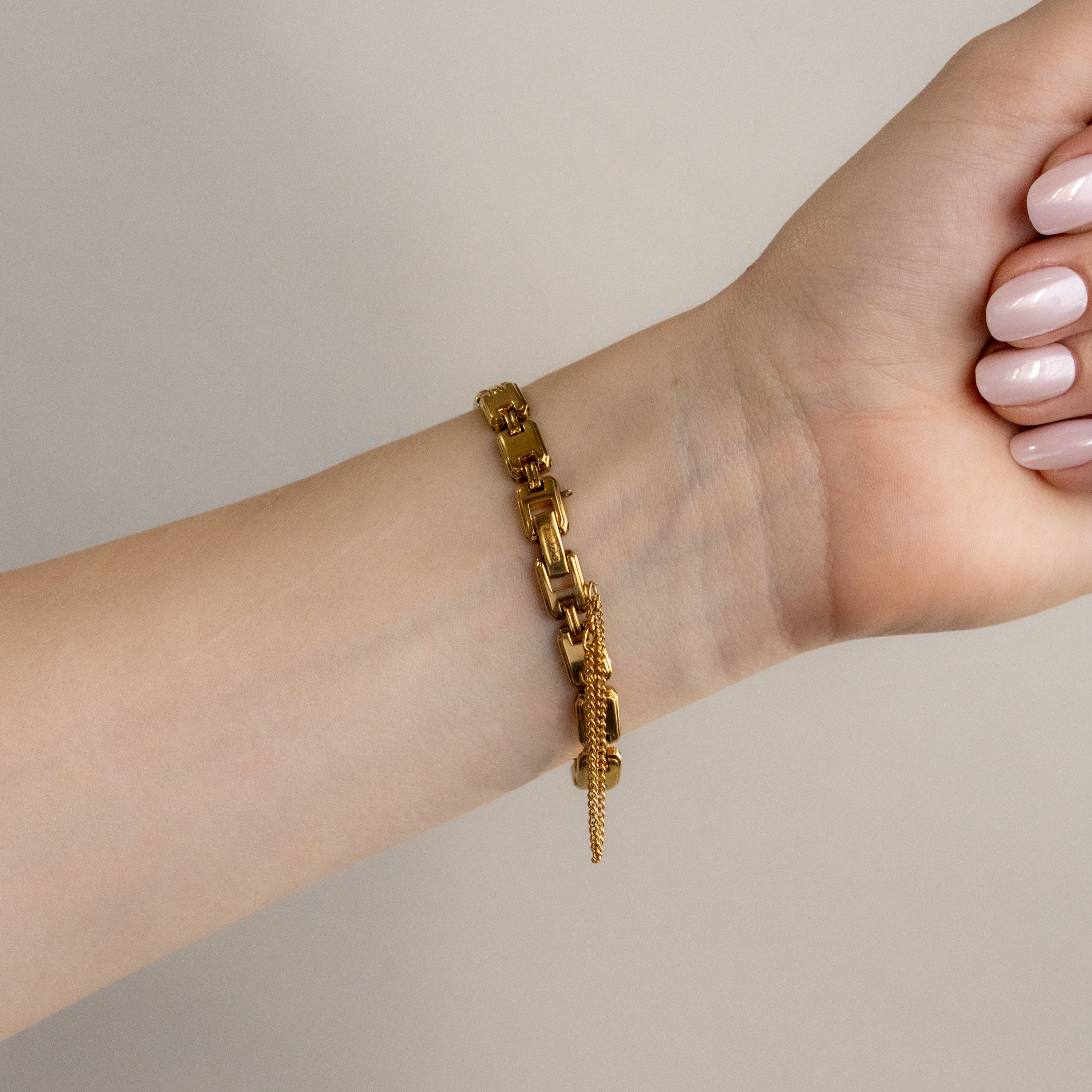 Vintage Rado Geometric Gold Watch