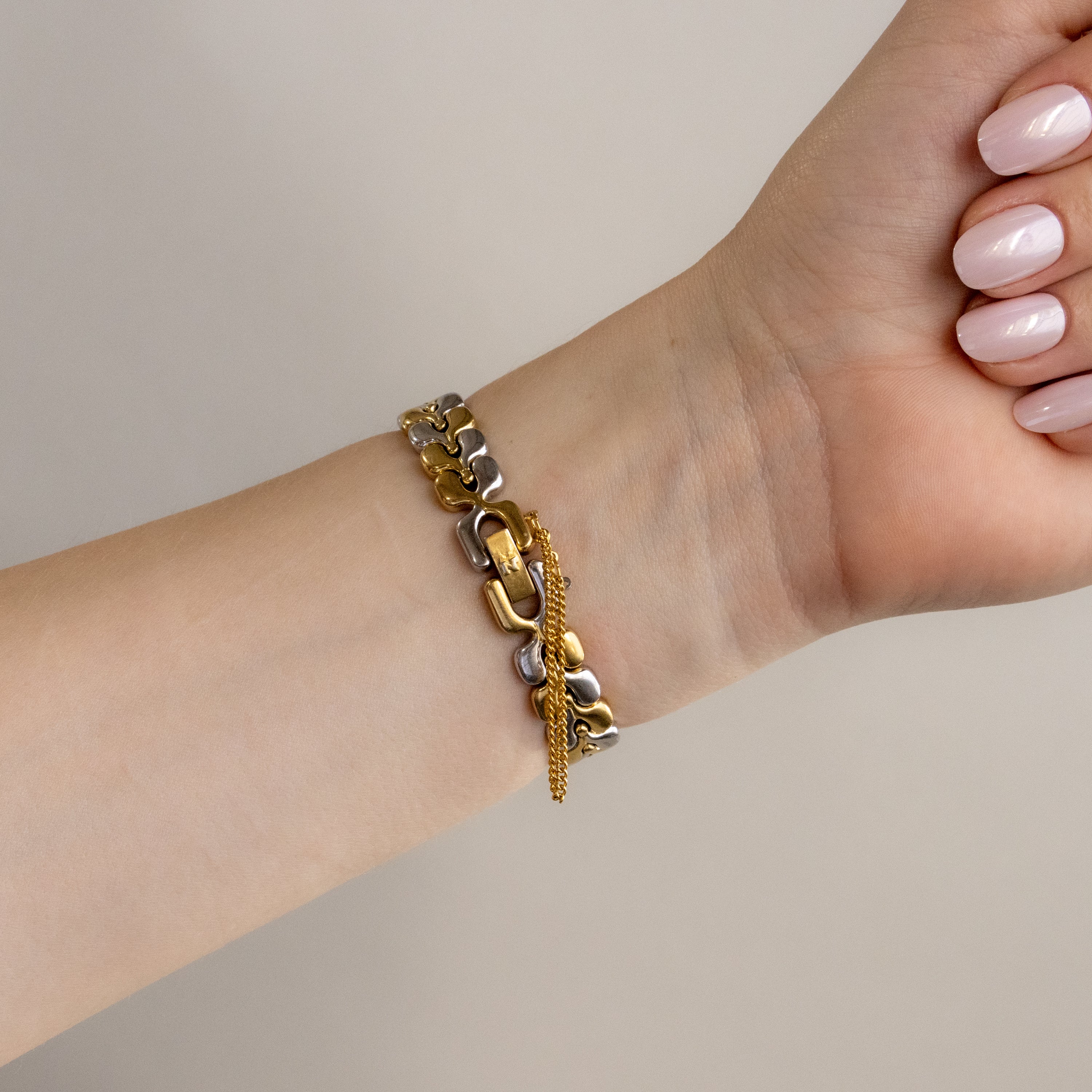 Vintage Nina Ricci Round Two Tone Watch