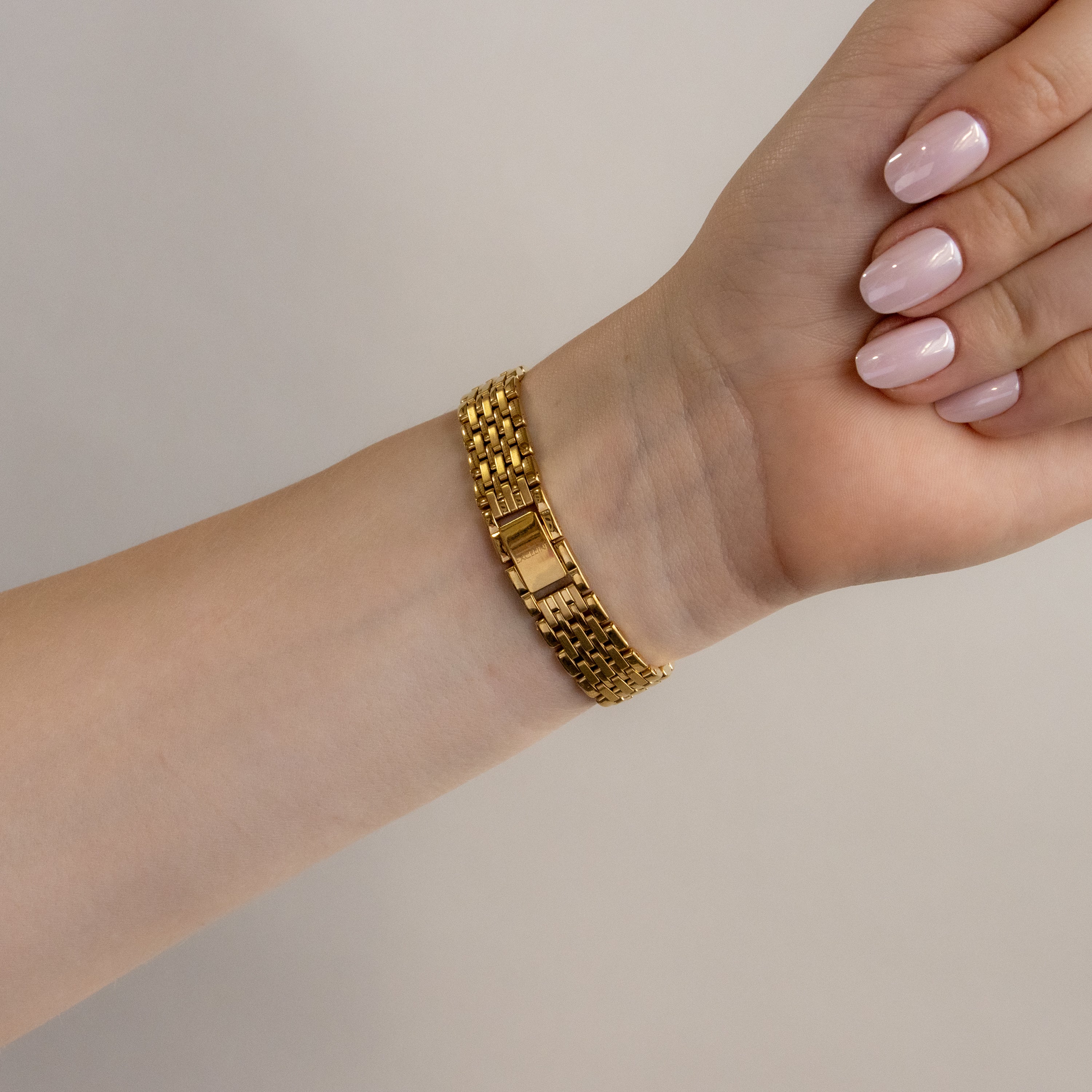 Vintage Seiko Exceline Round Gold Watch