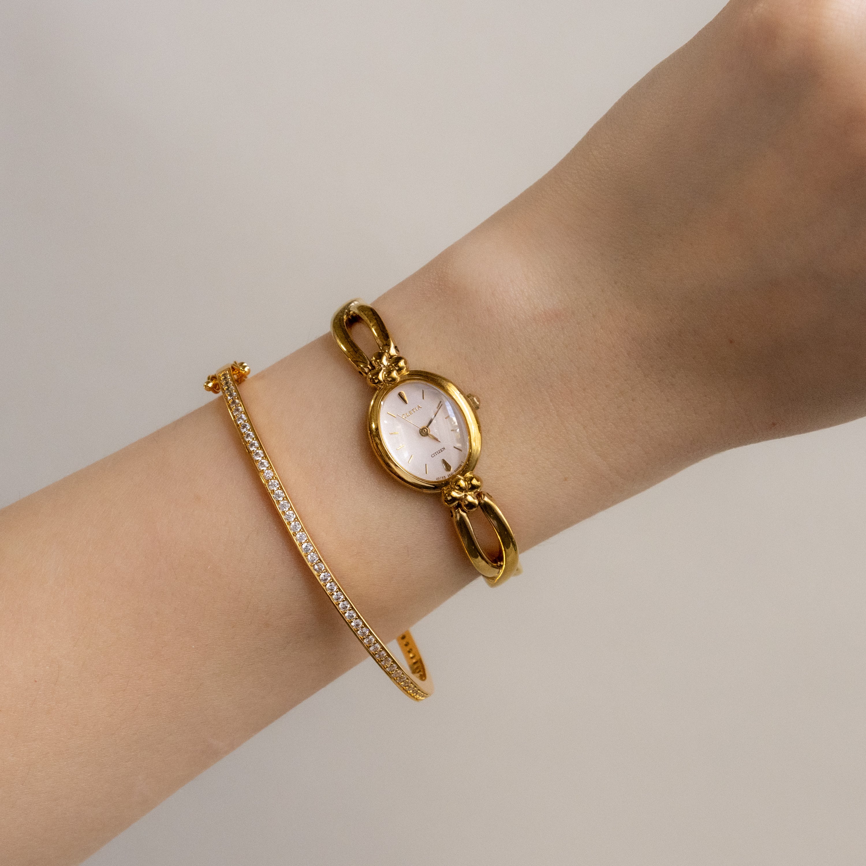 Vintage Citizen Blossom Gold Watch