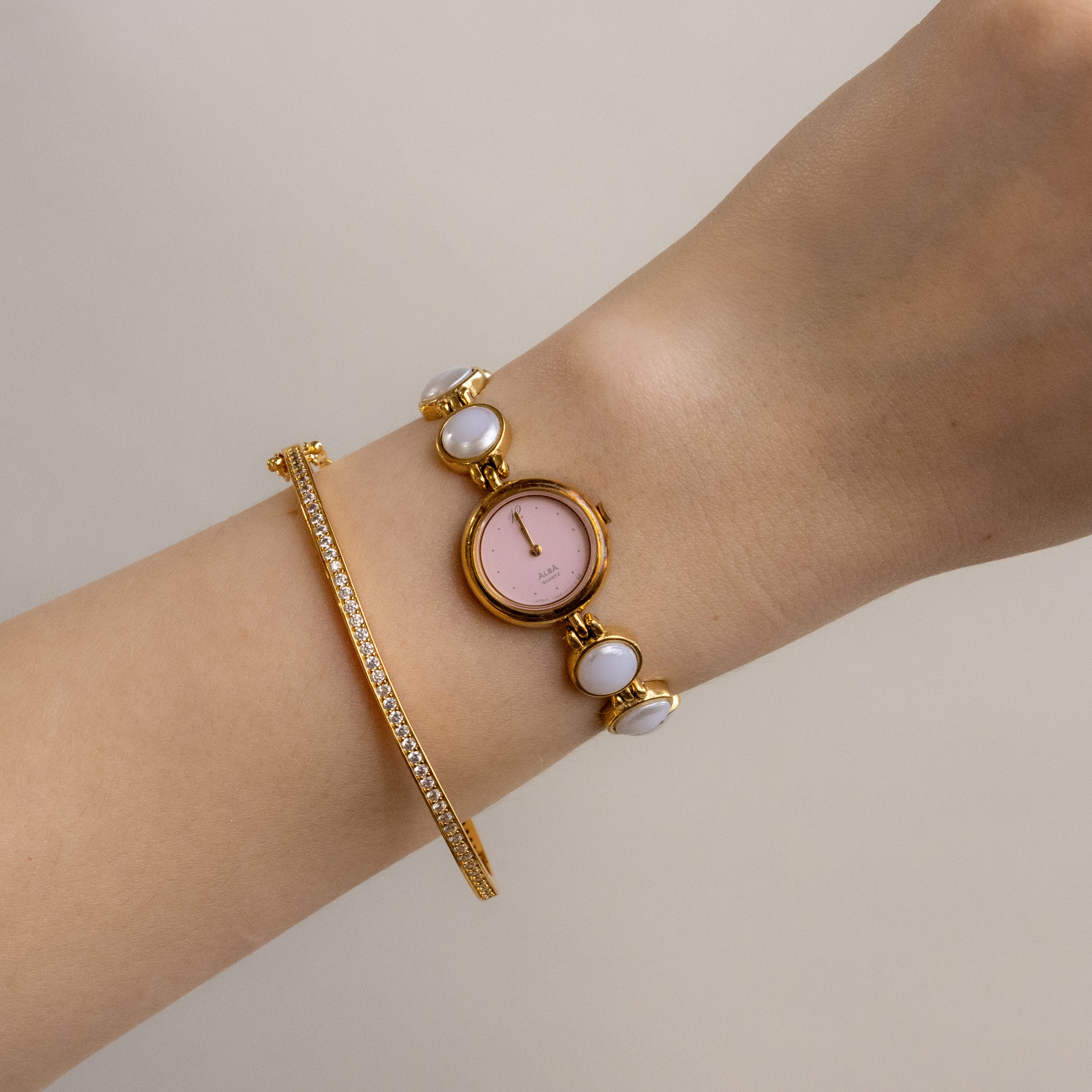 Vintage Alba Sweetheart Gold Watch