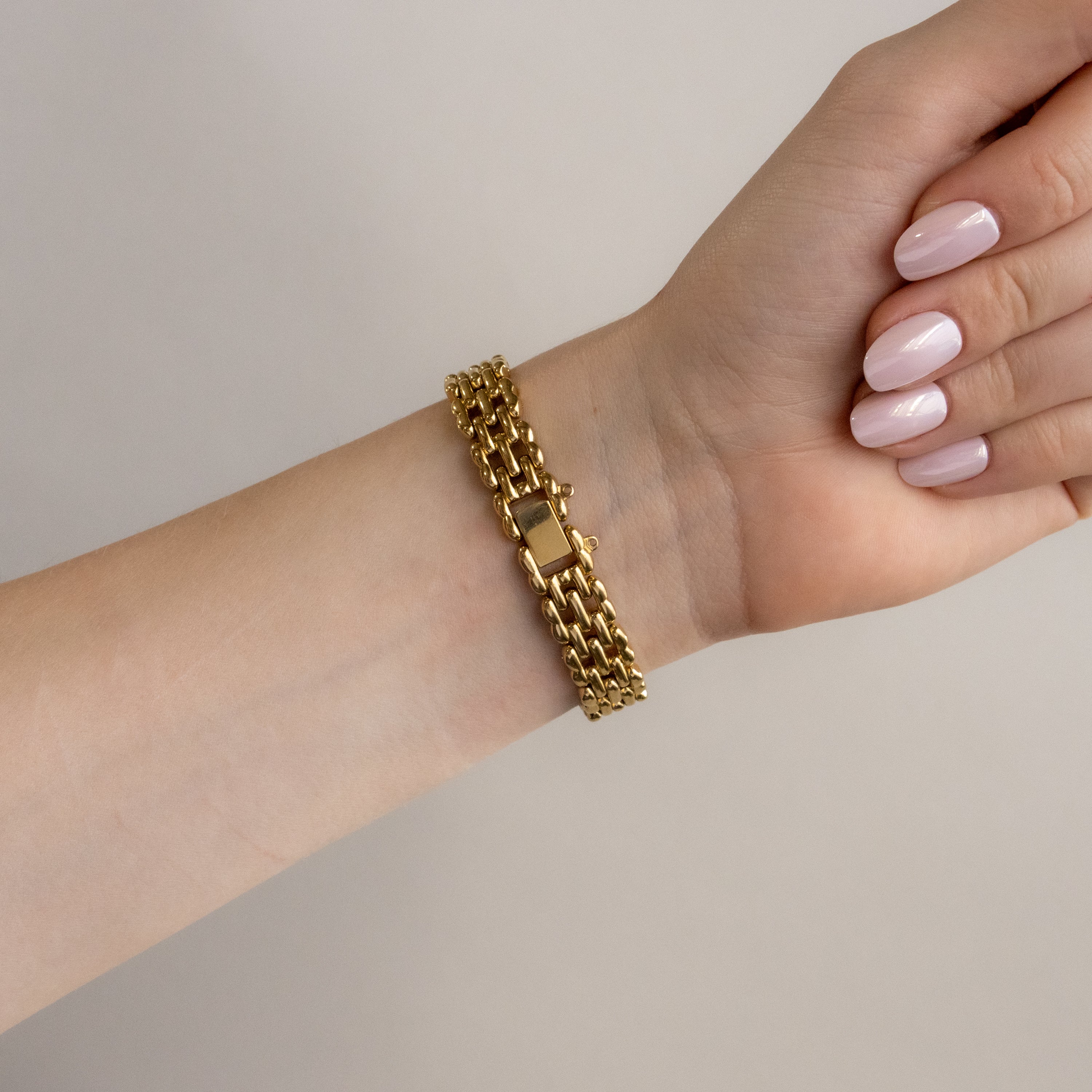 Vintage Lancel Pavé Gold Watch