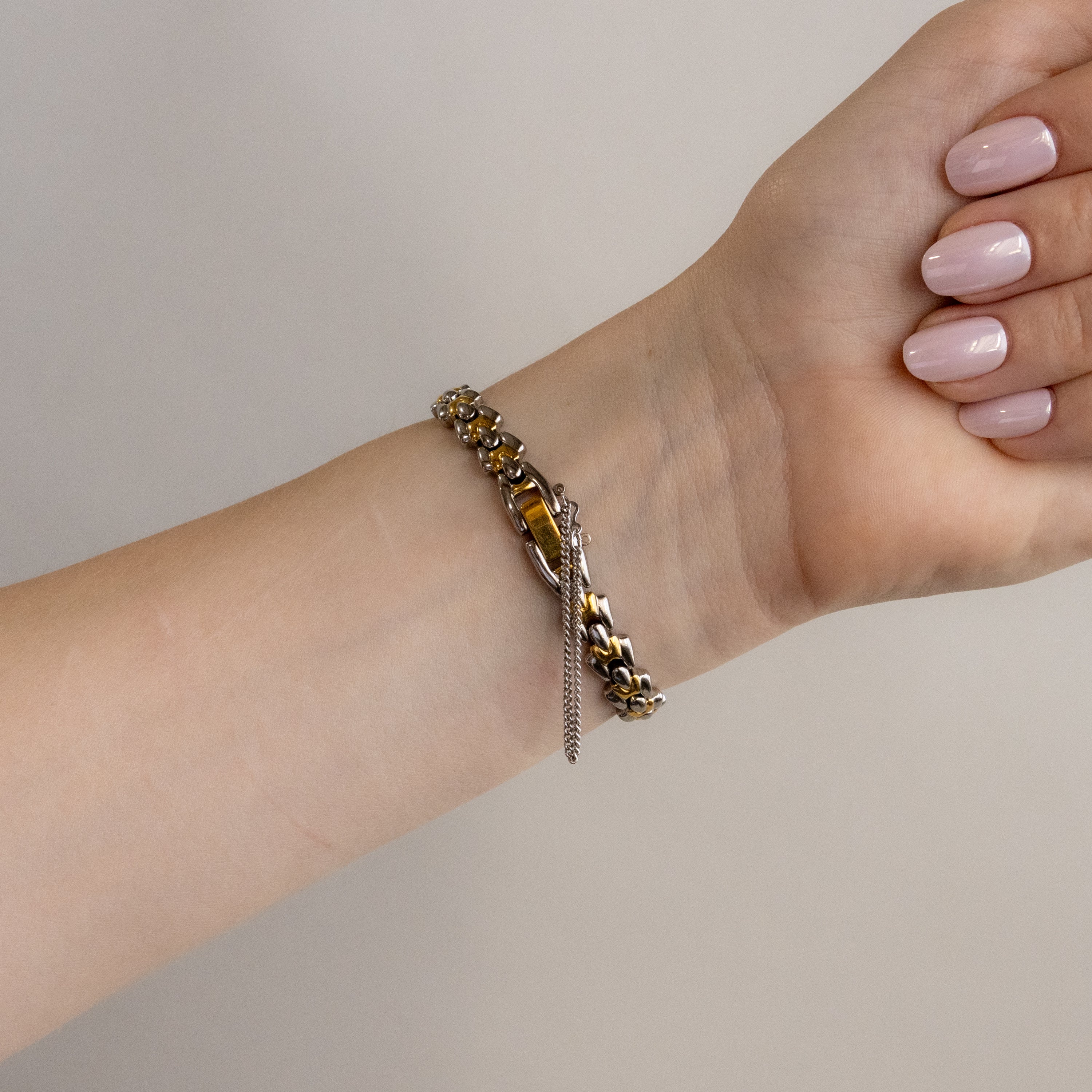 Vintage CYMA Swiss Oval Two Tone Watch