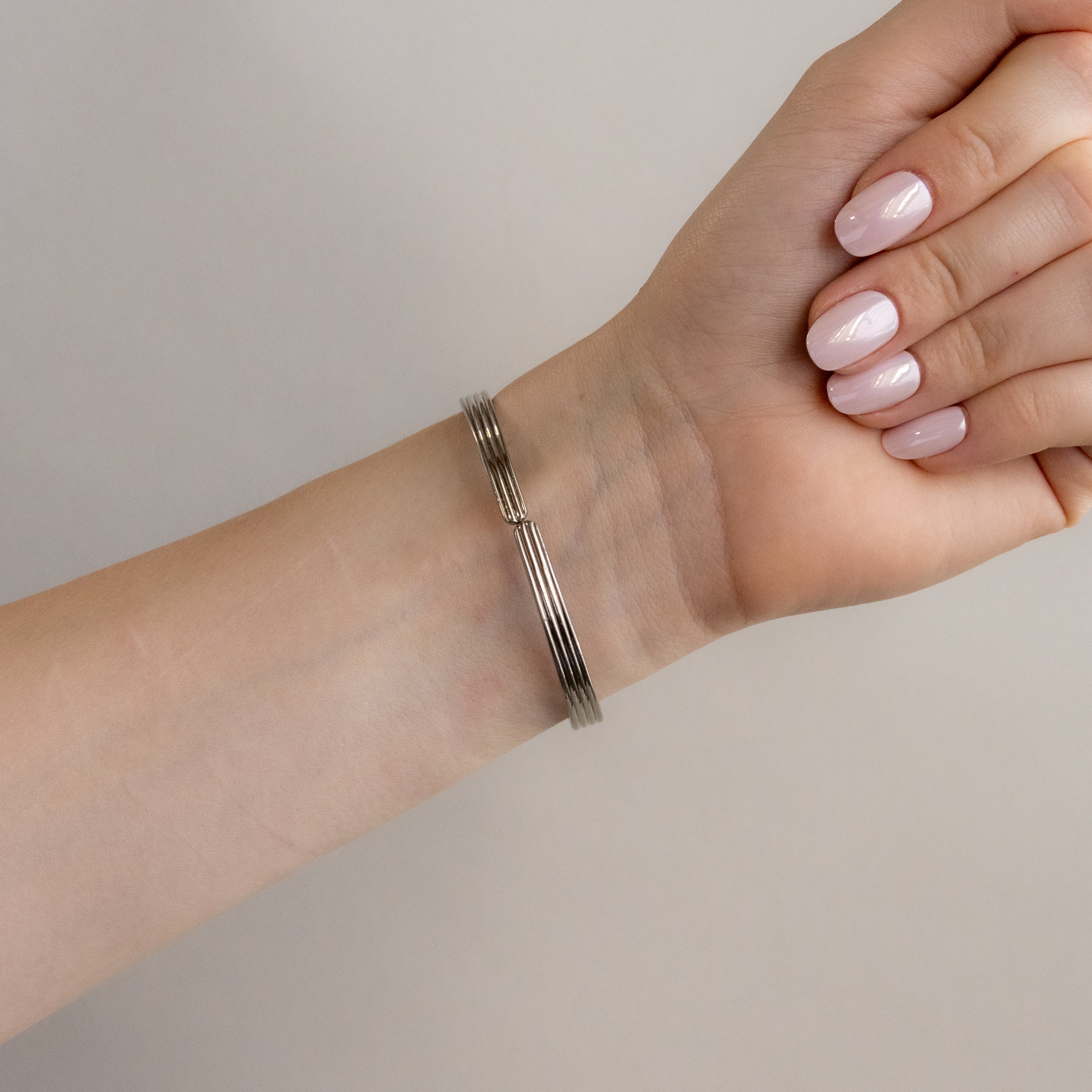 Vintage André Mouche Swiss Portrait Silver Watch