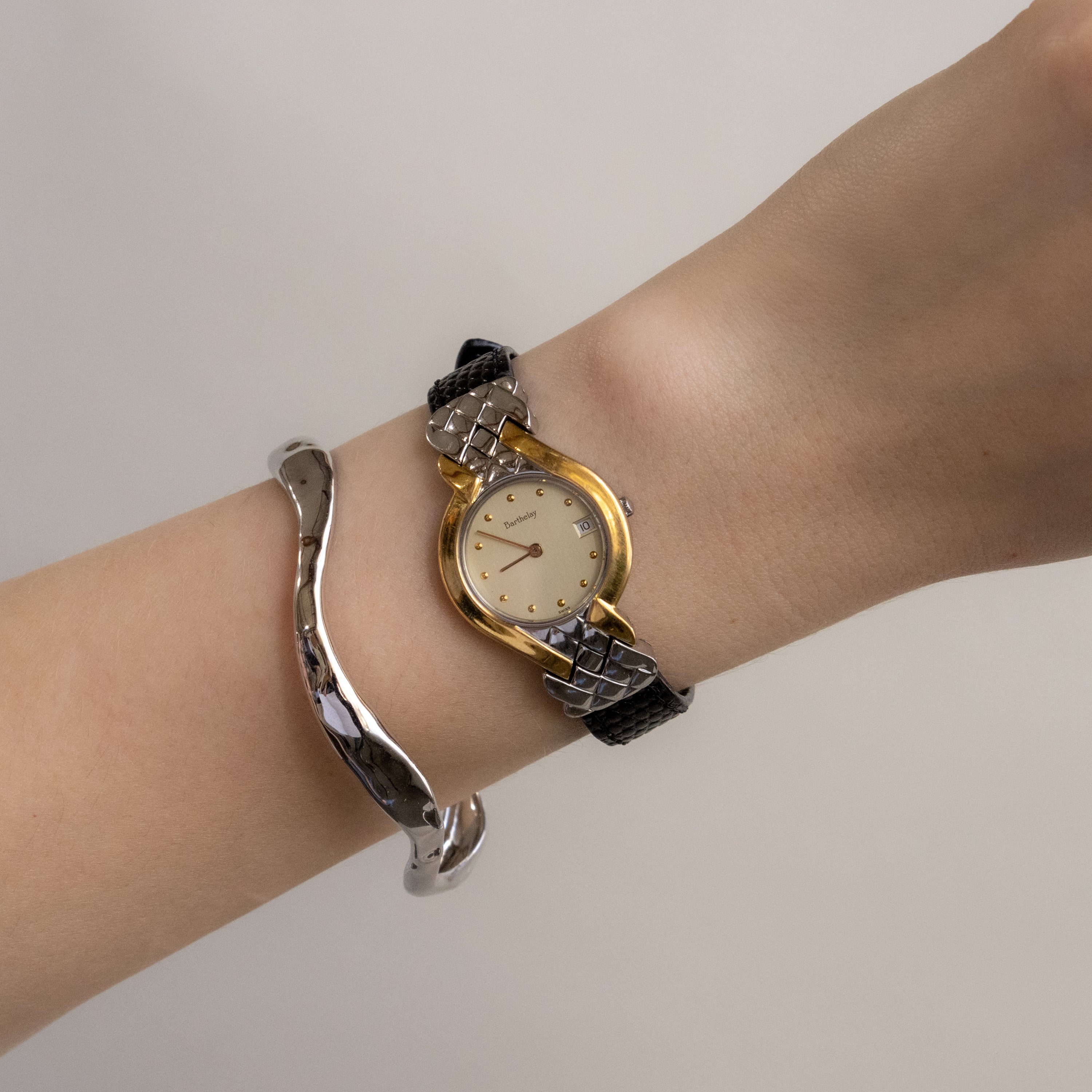 Vintage Barthelay Swiss Scale Two Tone Watch