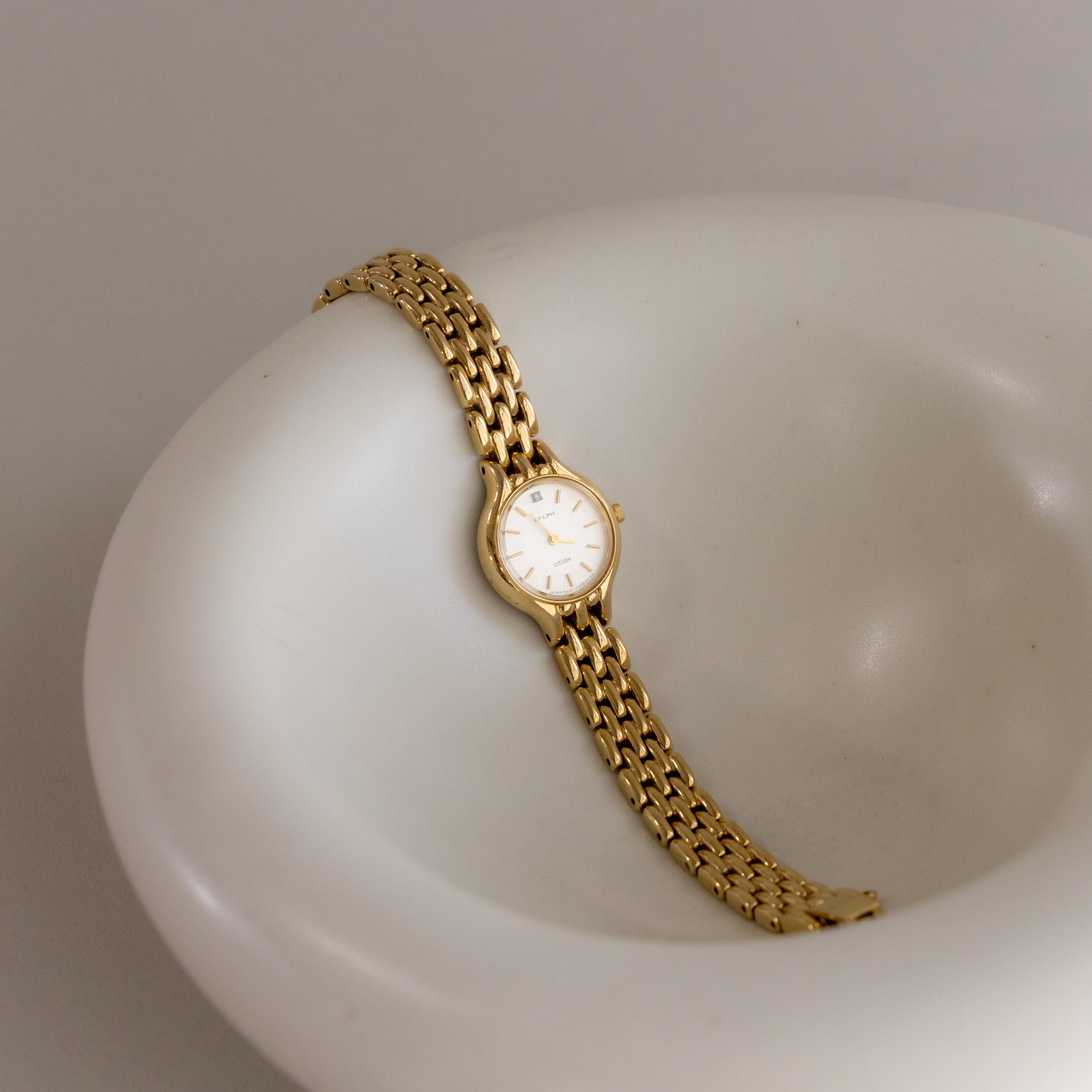 Vintage Citizen Sylph Shimmer Gold Watch