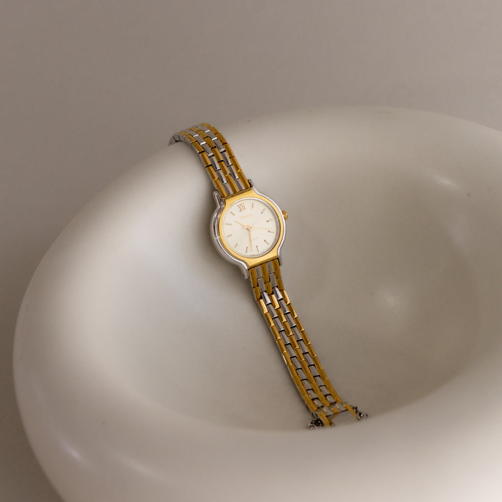 Vintage Plenary Round Two Tone Watch