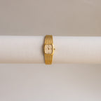 Vintage Rado Swiss Square Mesh Gold Watch