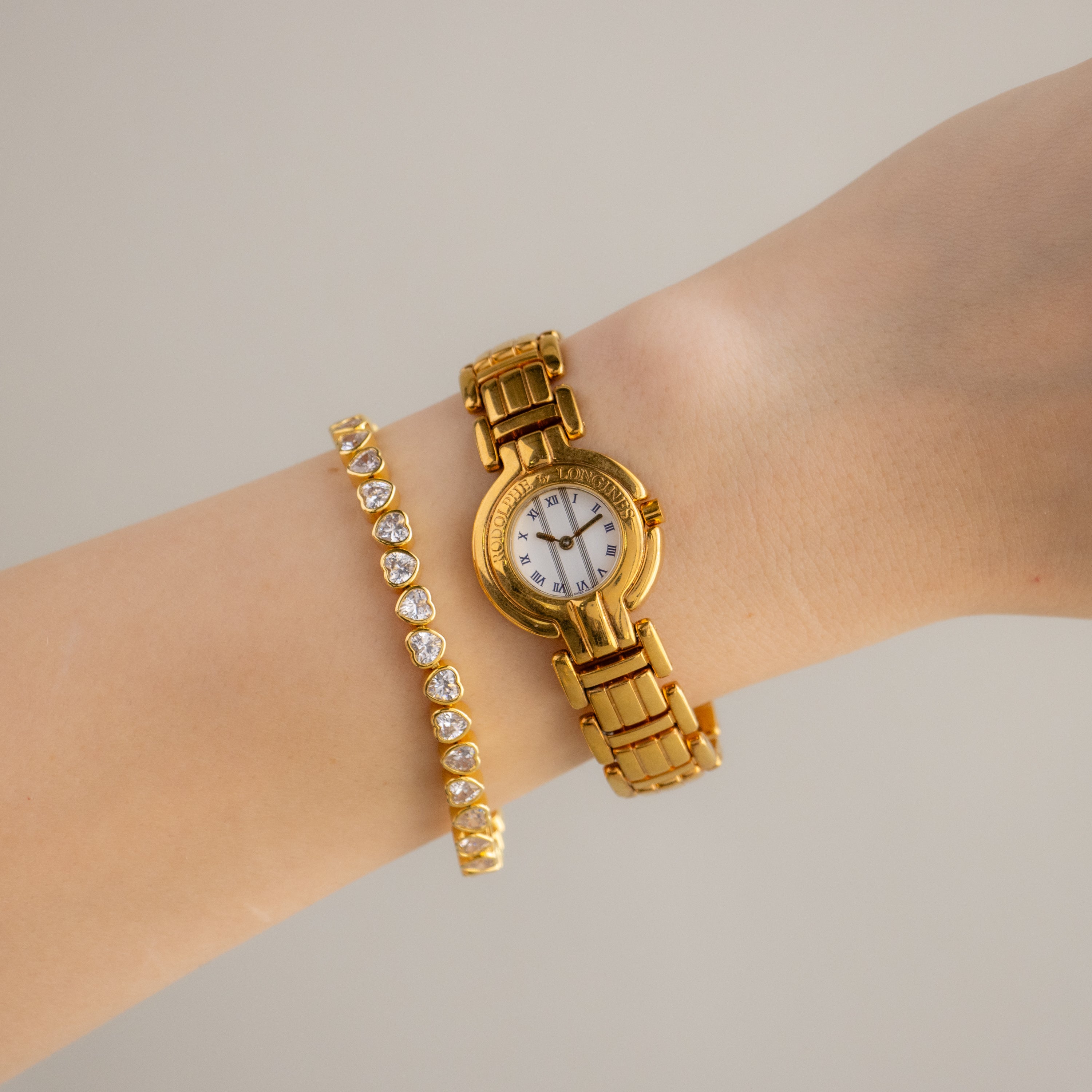 Vintage Longines Swiss Roman Gold Watch