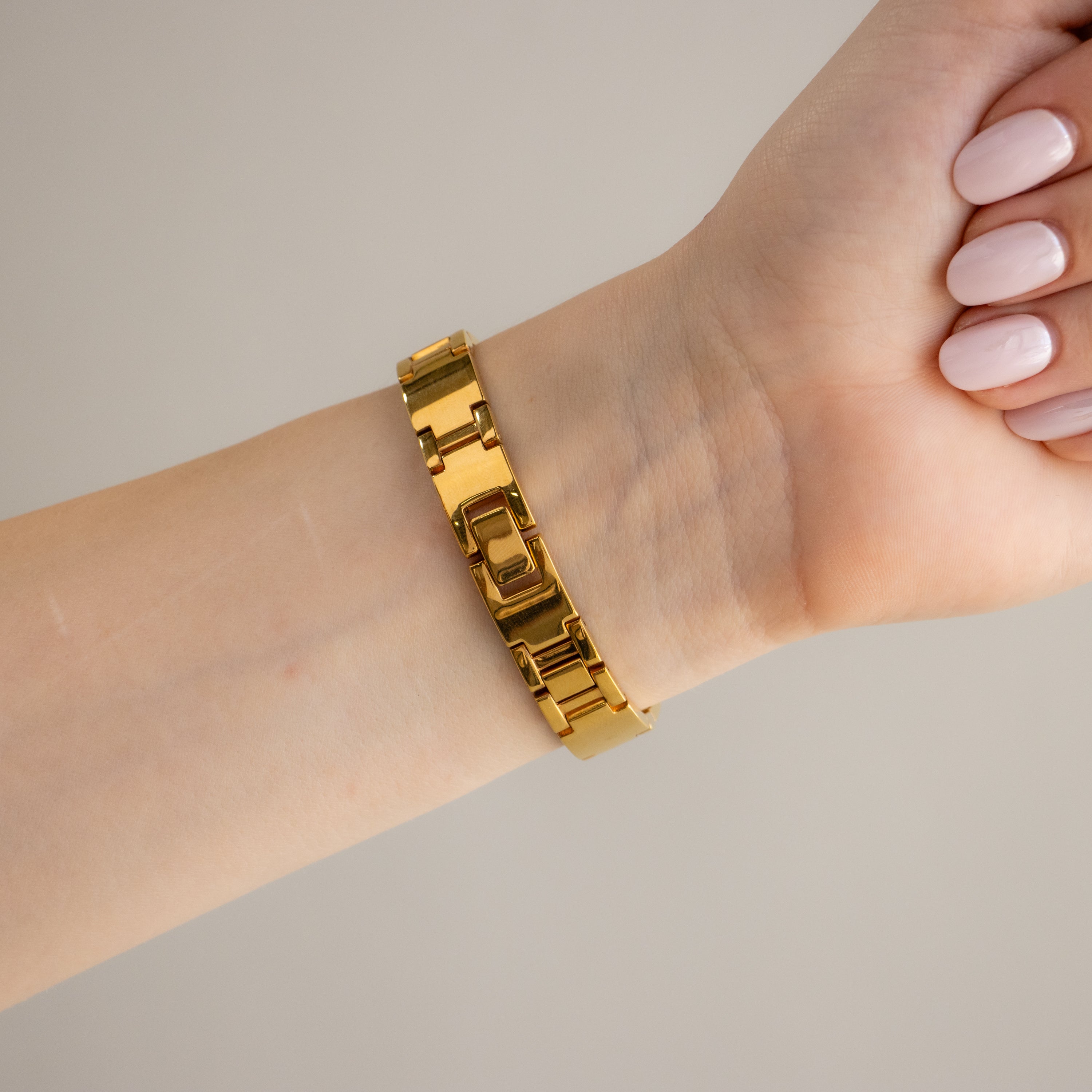 Vintage YSL Midnight Cuff Gold Watch
