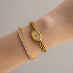 Vintage Seiko Dainty Oval Gold Watch