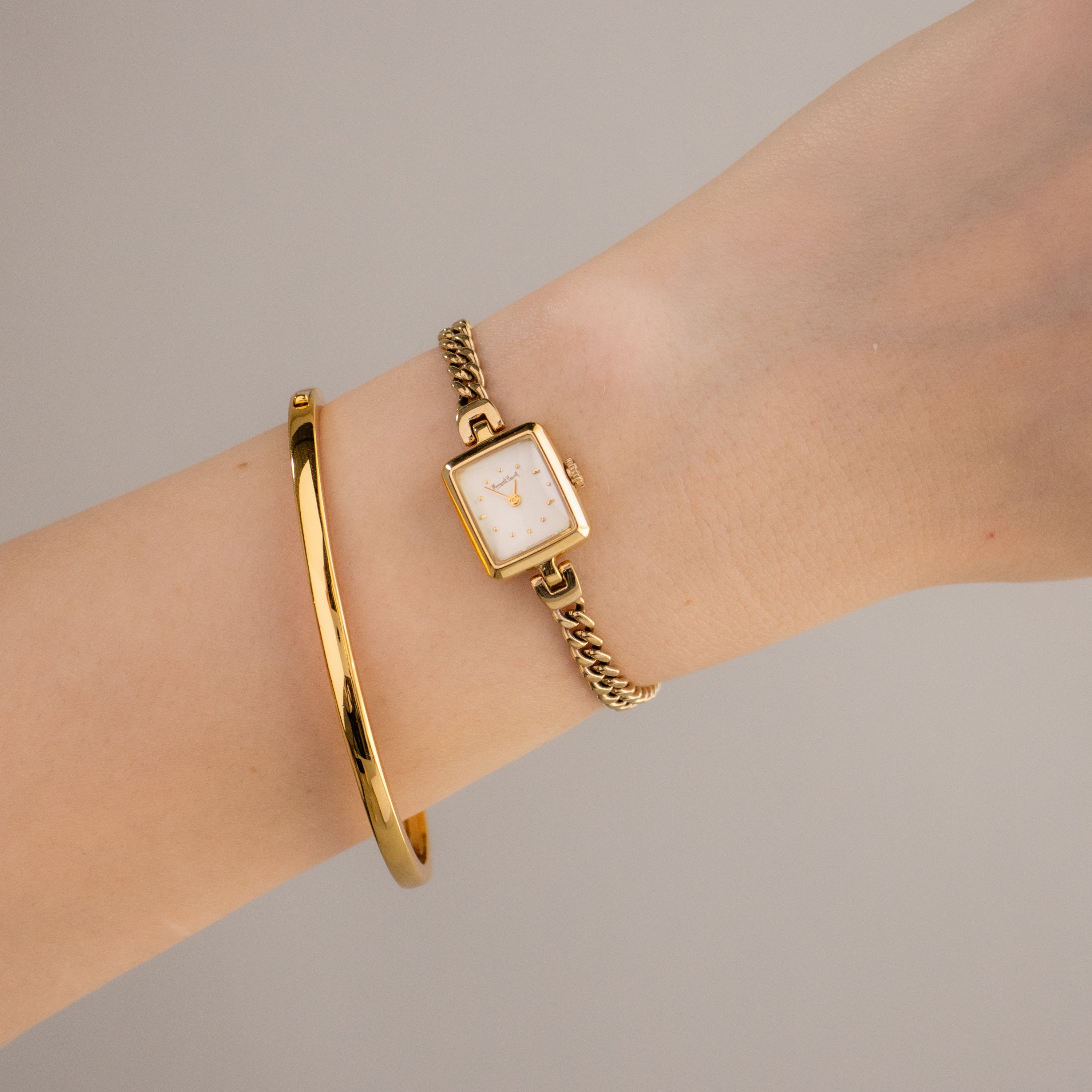 Vintage Margaret Howell Square Gold Watch