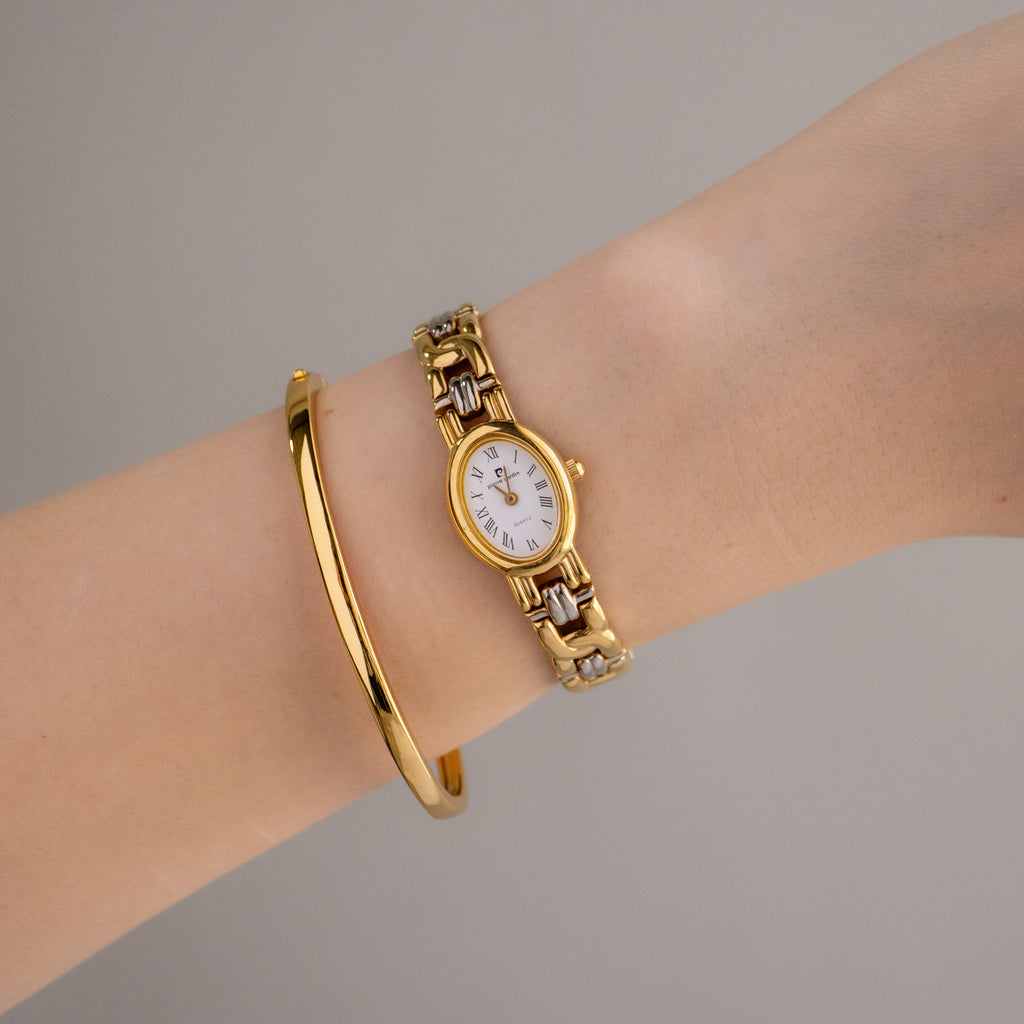 Vintage Pierre Cardin Oval Two Tone Watch