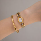 Vintage Pierre Cardin Oval Two Tone Watch