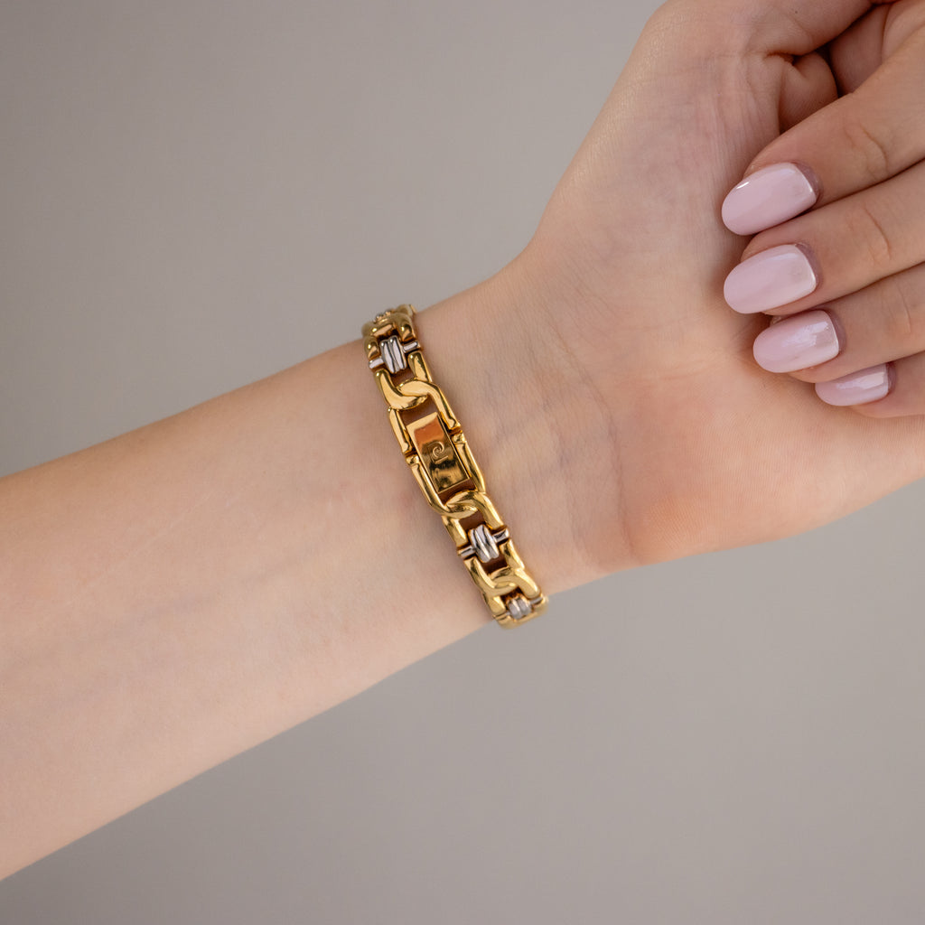 Vintage Pierre Cardin Oval Two Tone Watch