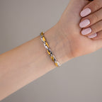 Vintage Seiko Skinny Oval Two Tone Watch