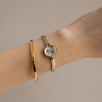 Vintage EF-DE Skinny Pearl Gold Watch
