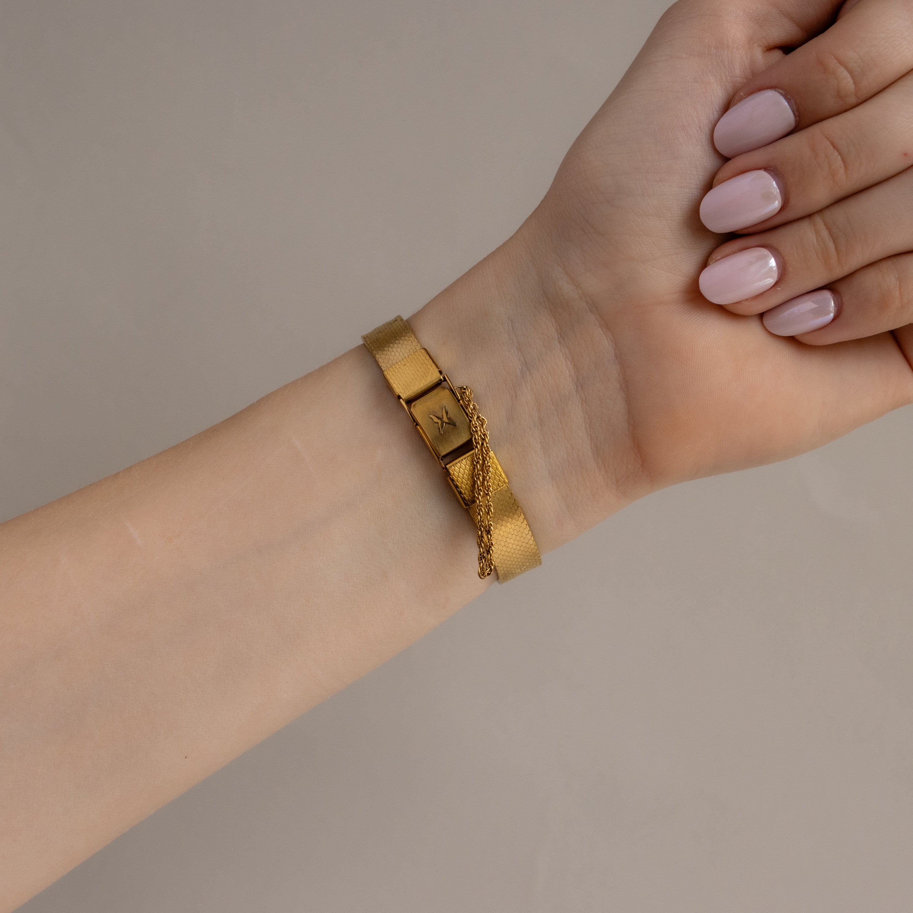 Vintage Hanae Mori Butterflies Gold Watch