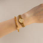 Vintage Seiko Belfina Oval Gold Watch