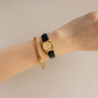 Vintage Roventa Henex Swiss Round Gold Watch