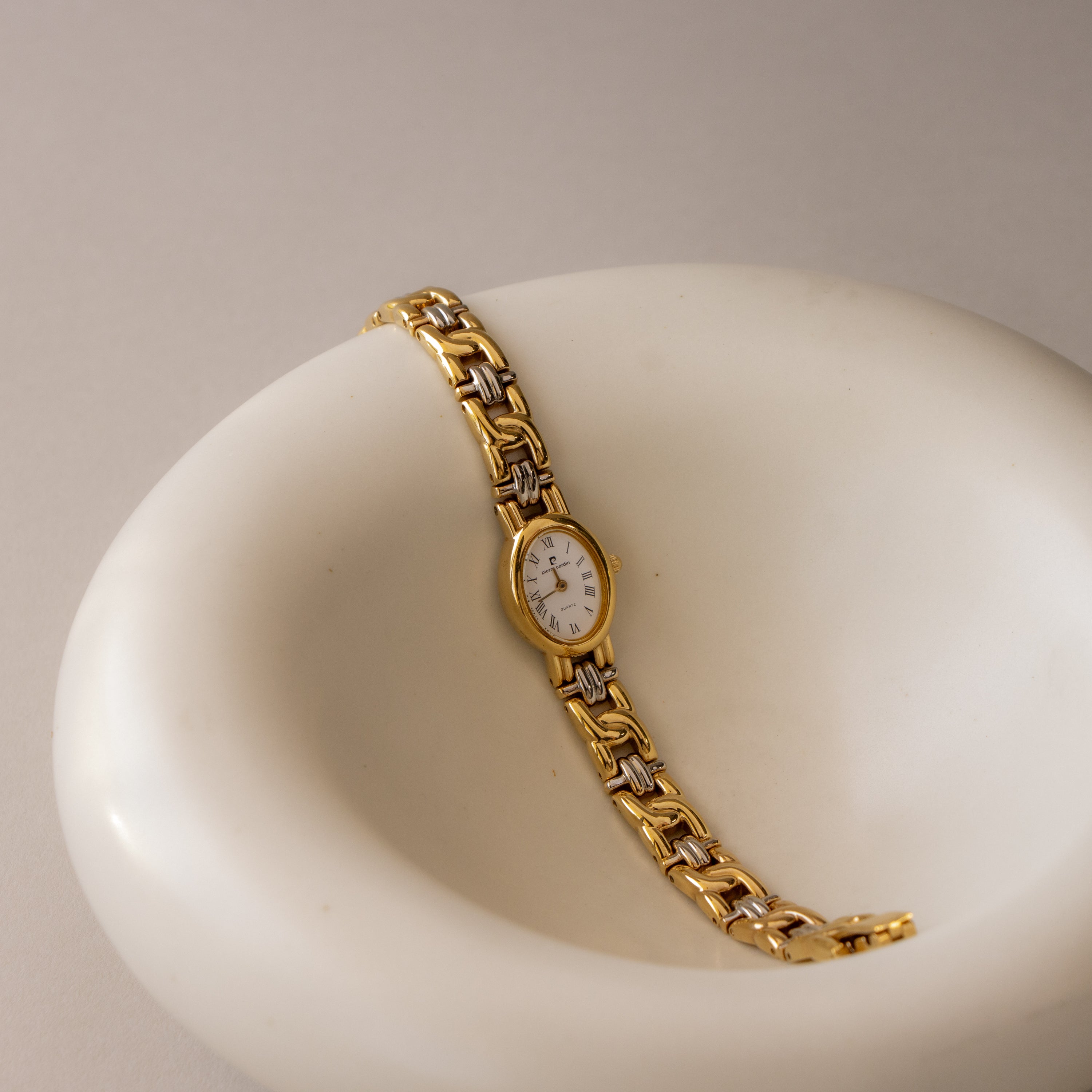 Vintage Pierre Cardin Oval Two Tone Watch