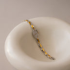 Vintage Seiko Skinny Oval Two Tone Watch